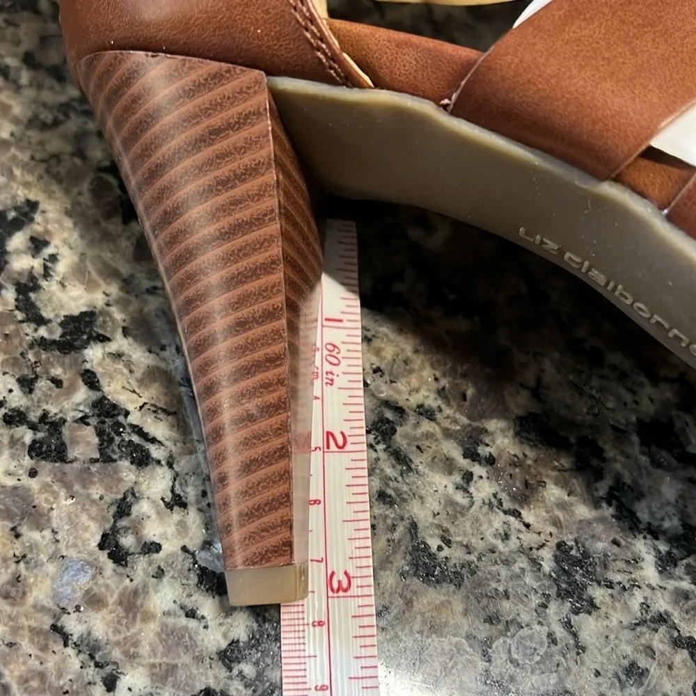 Lis Claiborne open toe heel/boot